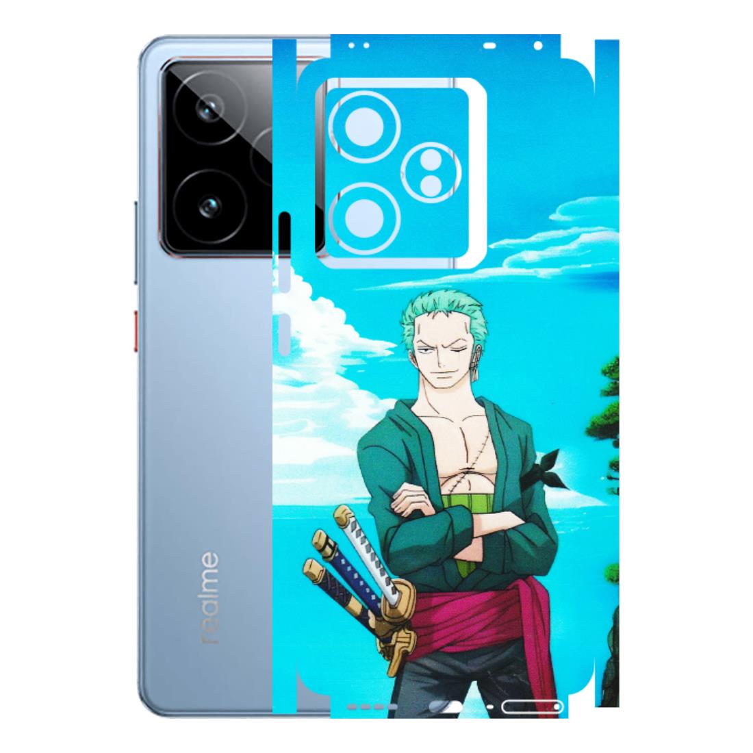 Realme Phone Skins (All Models) - Cool Swordman Zoro Anime - Matte Finish (M-143) Realme GT7 5G