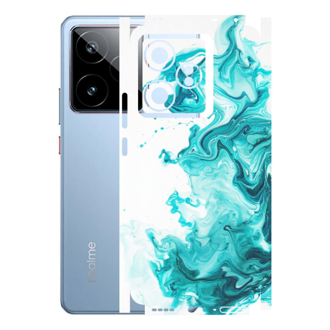 Realme Phone Skins (All Models) - Sky Blue Abstract Colour - Matte Finish (M-146) Realme GT7 5G