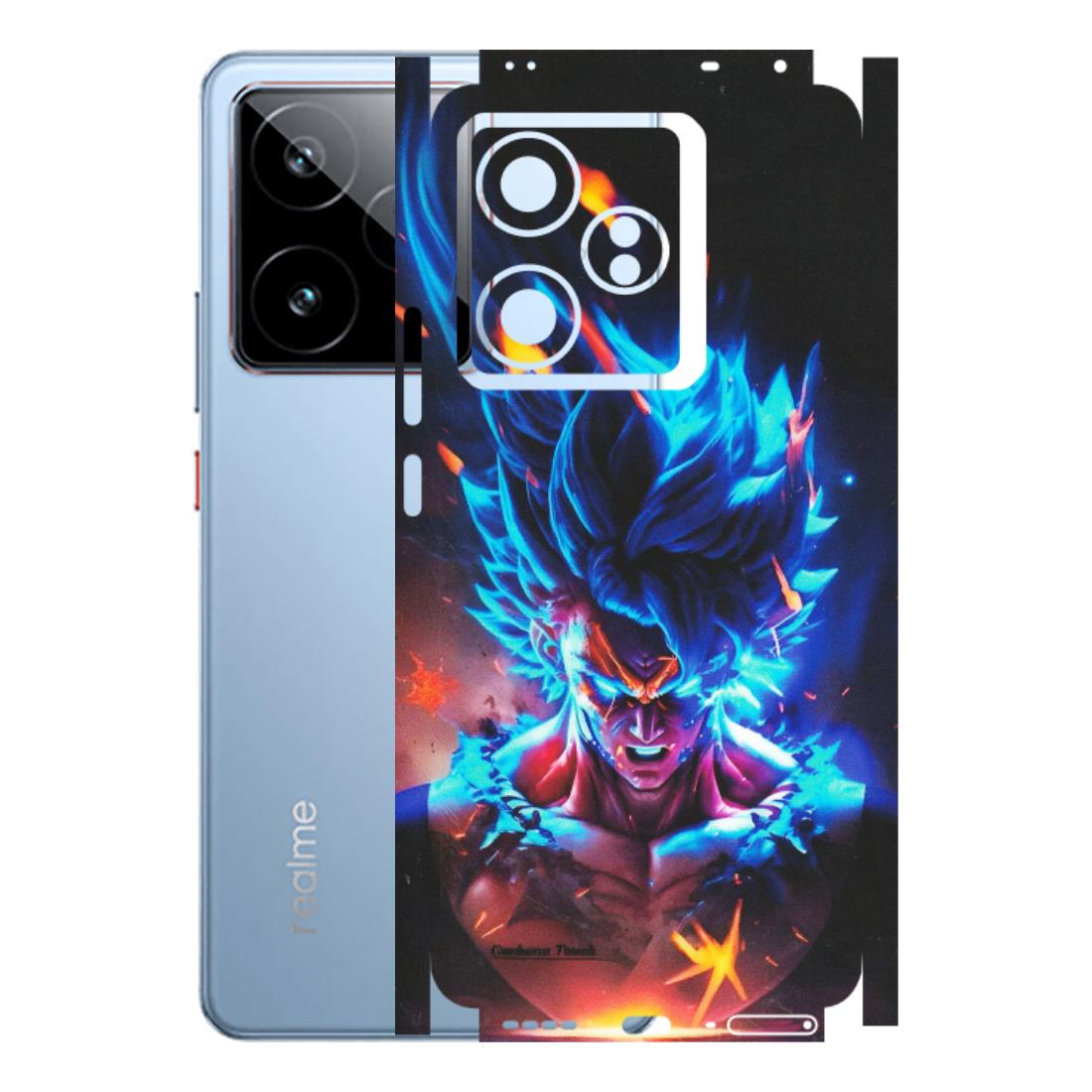 Realme Phone Skins (All Models) - Angry Goku Dragon Ball Anime - Matte Finish (M-150) Realme GT7 5G