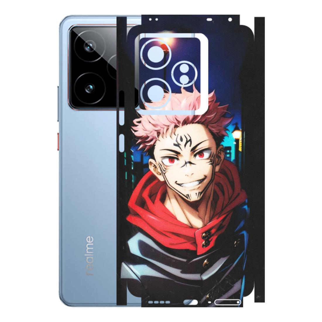 Realme Phone Skins (All Models) - Yuji Itadori Funny Face Anime - Matte Finish (M-152) Realme GT7 5G