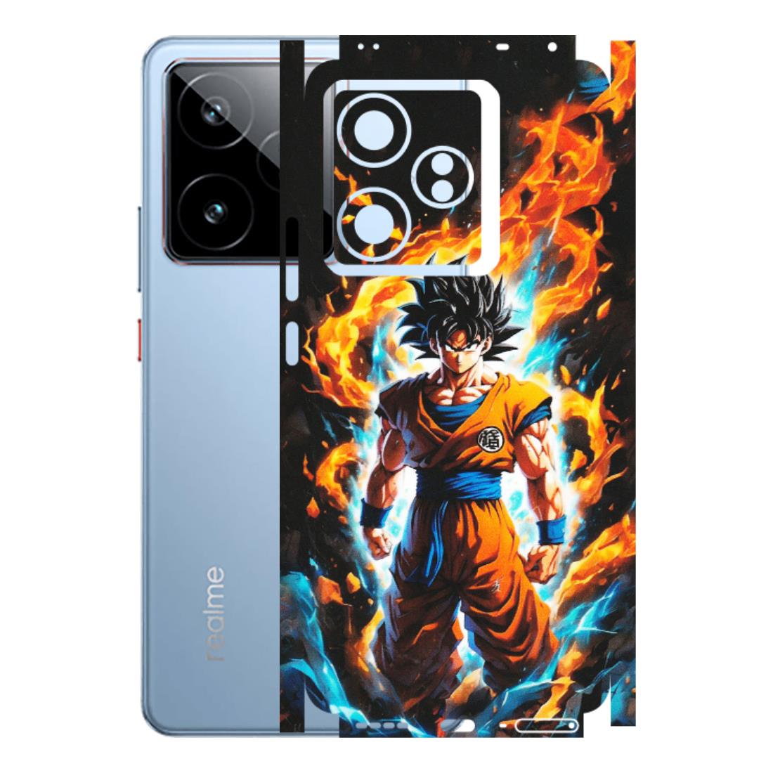 Realme Phone Skins (All Models) - Goku Transformation Anime - Matte Finish (M-159) Realme GT7 5G