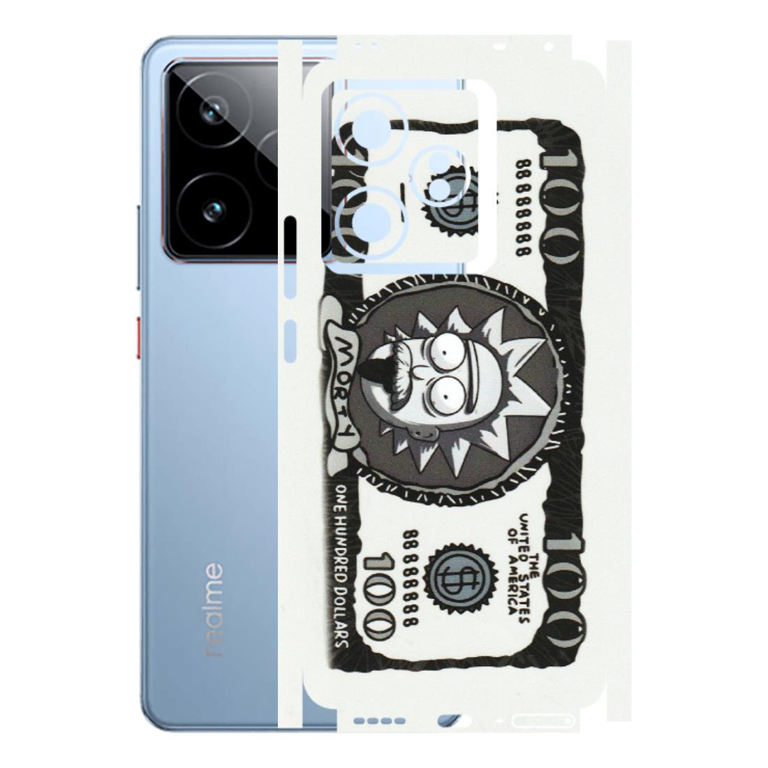 Realme Phone Skins (All Models) - Rick And Morty Hundred Dollar Anime - Matte Finish (M-161) Realme GT7 5G