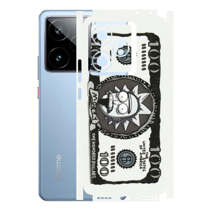 Realme Phone Skins (All Models) - Rick And Morty Hundred Dollar Anime - Matte Finish (M-161) Realme GT7 5G