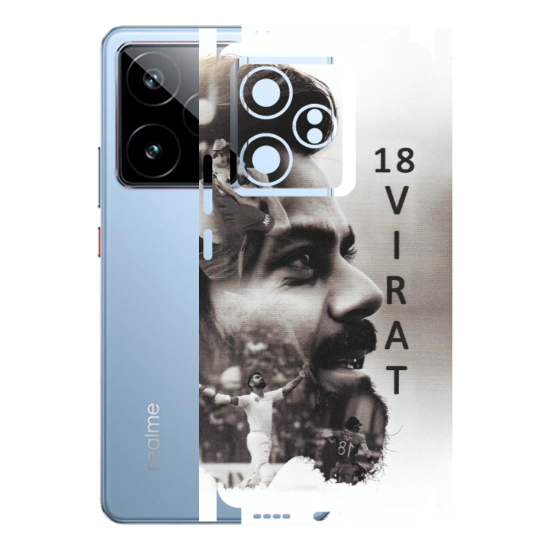Realme Phone Skins (All Models) - Virat Kohli Cricketer - Matte Finish (M-163) Realme GT7 5G