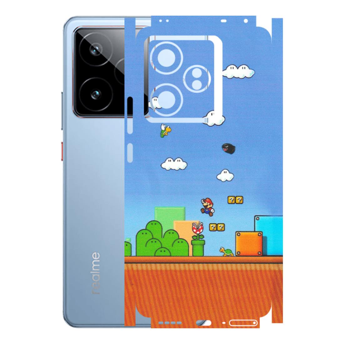 Realme Phone Skins (All Models) - Mario Game Scene - Matte Finish (M-24) Realme GT7 5G
