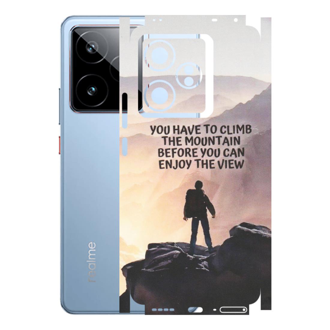 Realme Phone Skins (All Models) - Motivational Hiking Mountain - Matte Finish (M-28) Realme GT7 5G