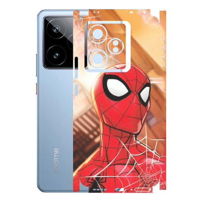 Realme Phone Skins (All Models) - Spiderman Face New - Matte Finish (M-41) Realme GT7 5G