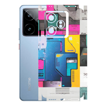 Realme Phone Skins (All Models) - Colourfull Motherboard Internals - Matte Finish (M-55) Realme GT7 5G