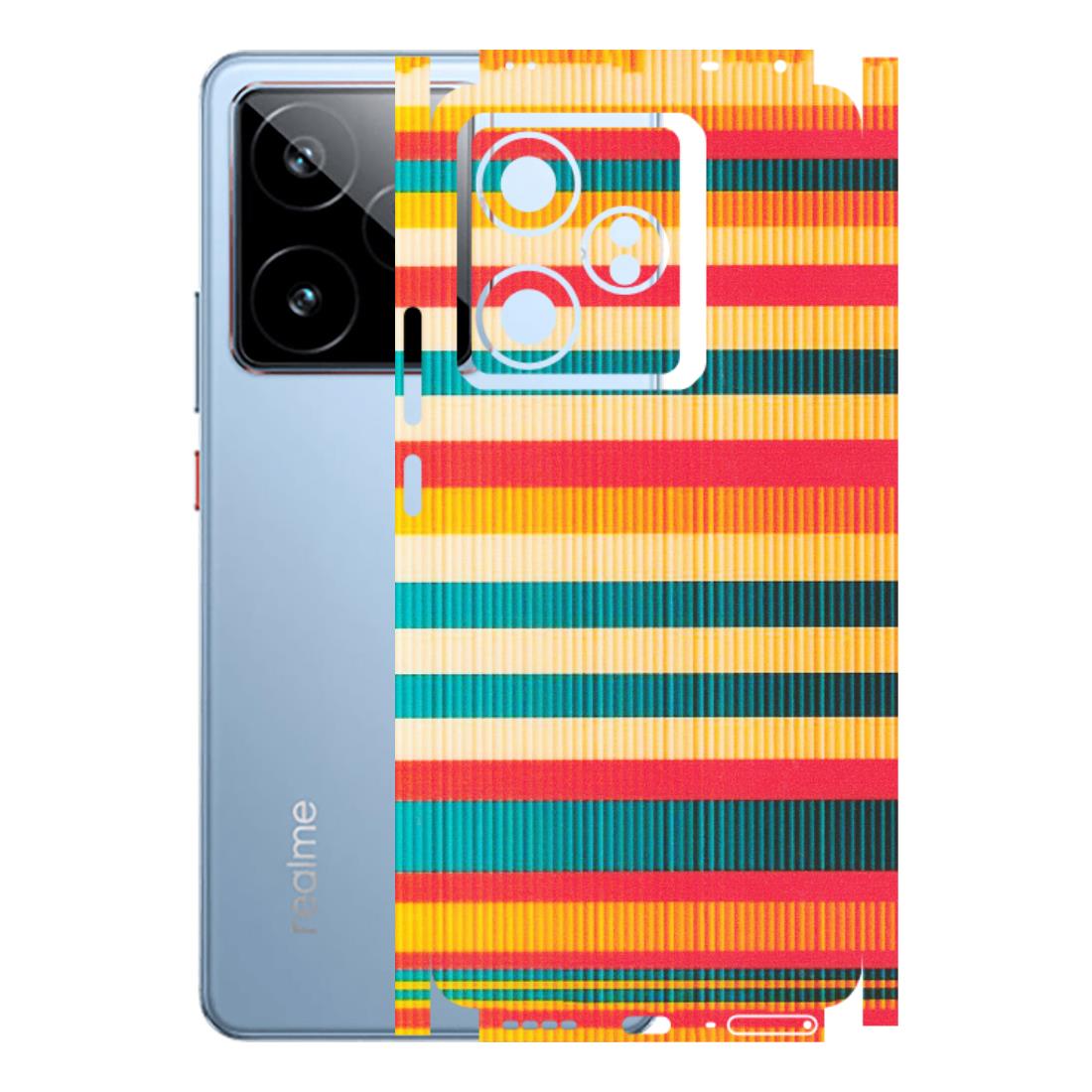 Realme Phone Skins (All Models) - Colourful Stripes Soothing Effect - Matte Finish (M-86) Realme GT7 5G