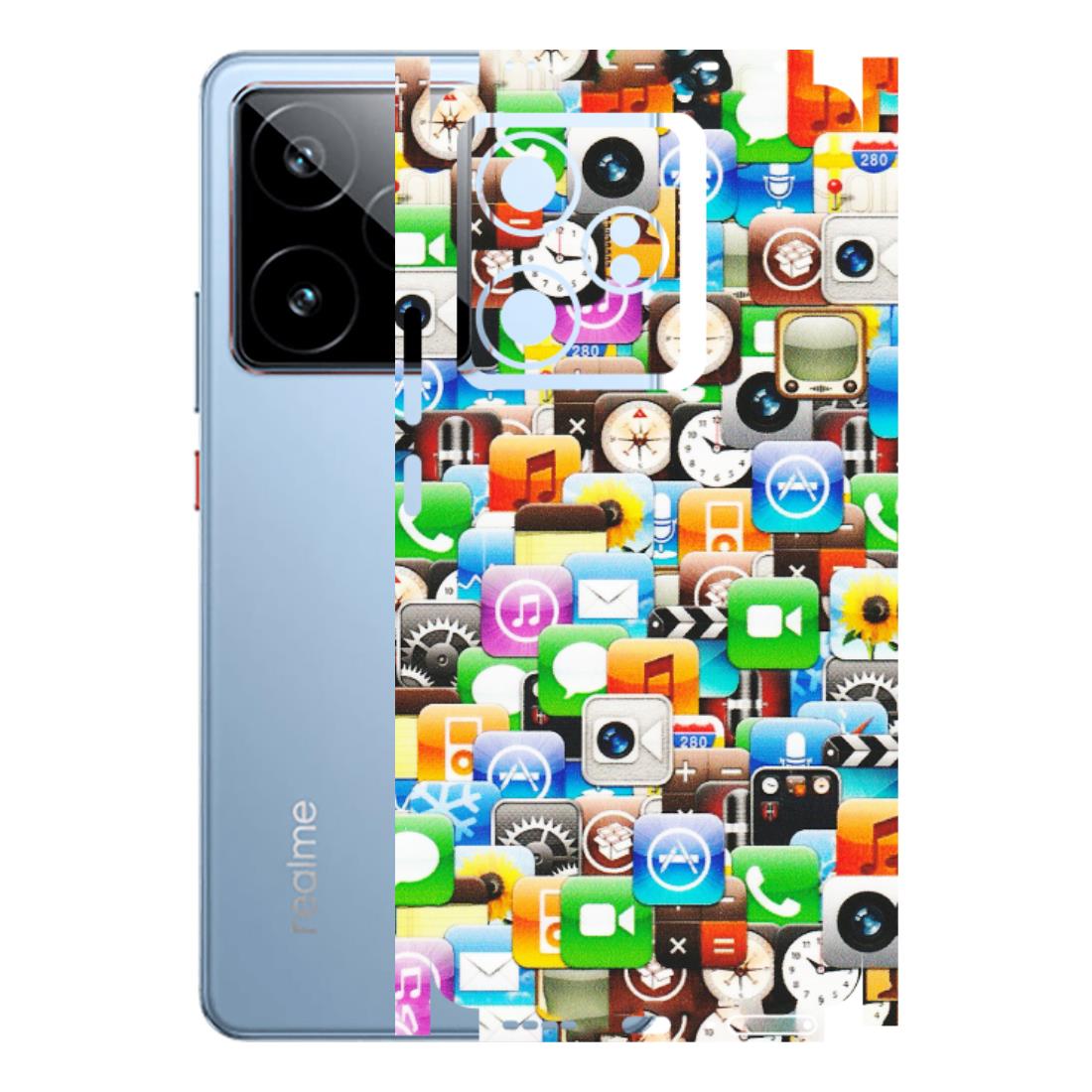 Realme Phone Skins (All Models) - All Apple Icons - Matte Finish (M-93) Realme GT7 5G