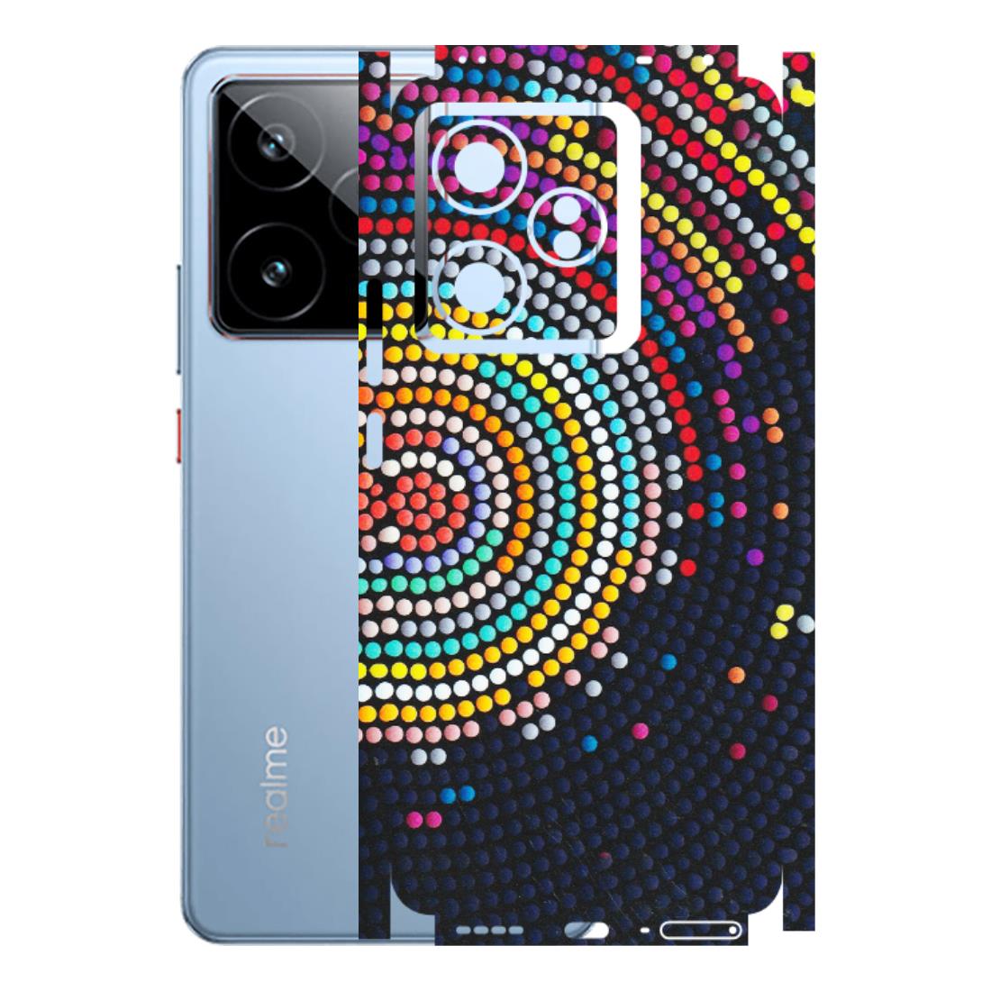 Realme Phone Skins (All Models) - Rainbow Dot Mandala - Matte Finish (M-97) Realme GT7 5G