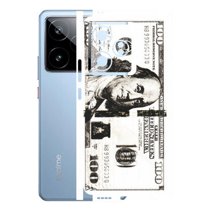 Realme Phone Skins (All Models) - 100 Dollar Currency - Transparent Finish (T-01) Realme GT7 5G