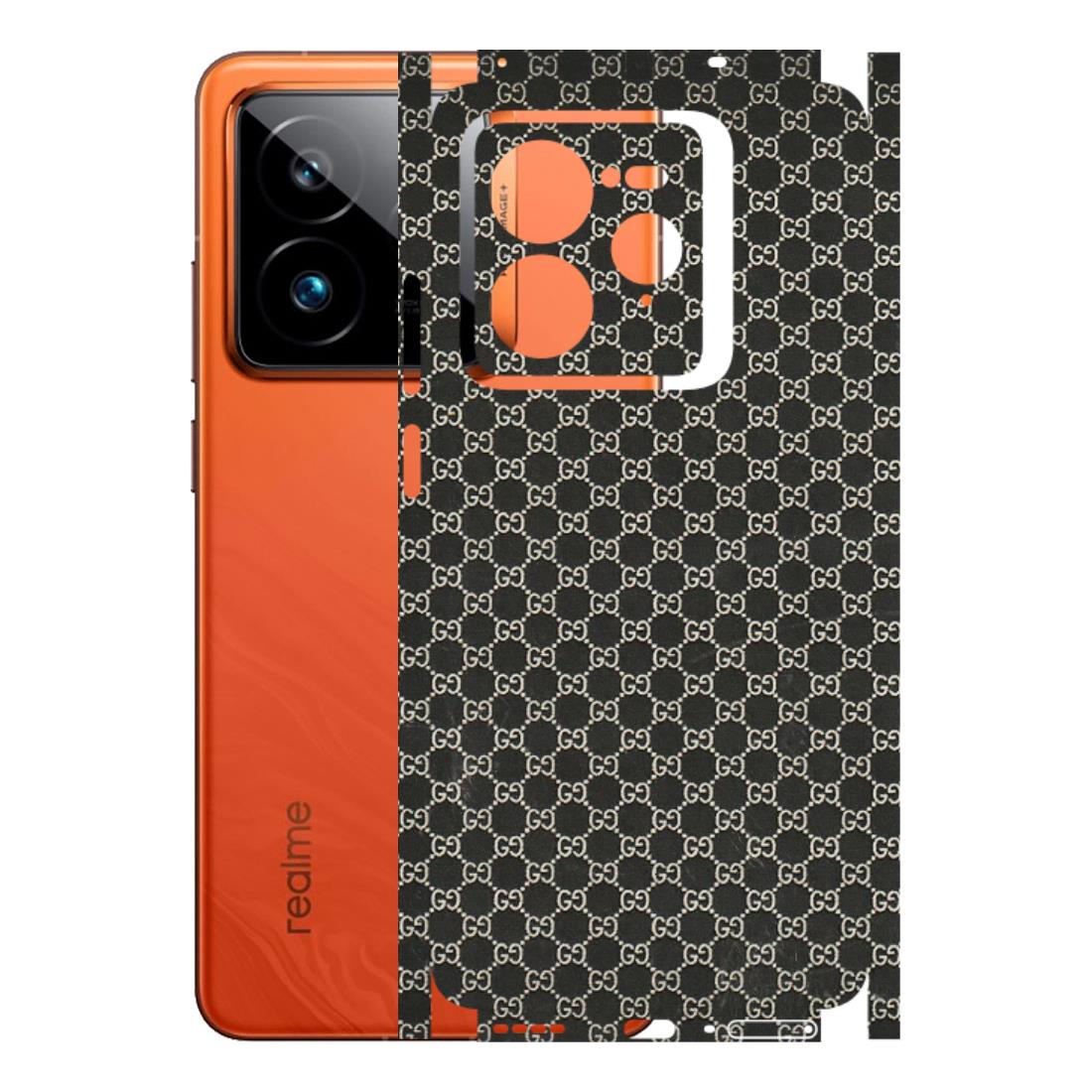 Realme Phone Skins (All Models) - Black G Print - 3D Embossed Finish (L-109) Realme GT7 Pro 5G