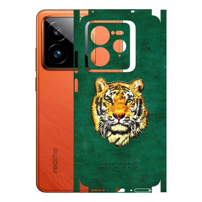 Realme Phone Skins (All Models) - Leather Feel Tiger - 3D Embossed Finish (L-111) Realme GT7 Pro 5G