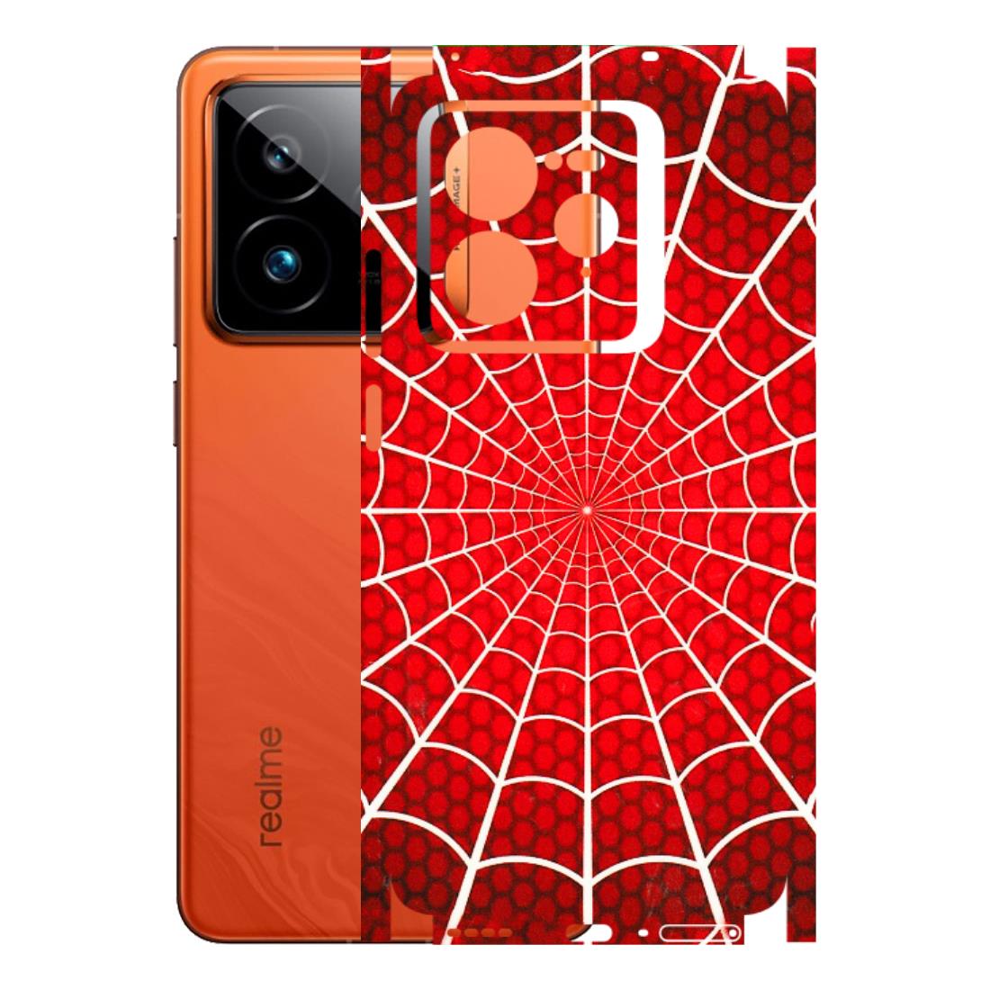 Realme Phone Skins (All Models) - Classic Spidey Web - 3D Embossed Finish (L-115) Realme GT7 Pro 5G