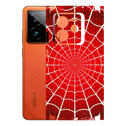 Realme Phone Skins (All Models) - Classic Spidey Web - 3D Embossed Finish (L-115) Realme GT7 Pro 5G