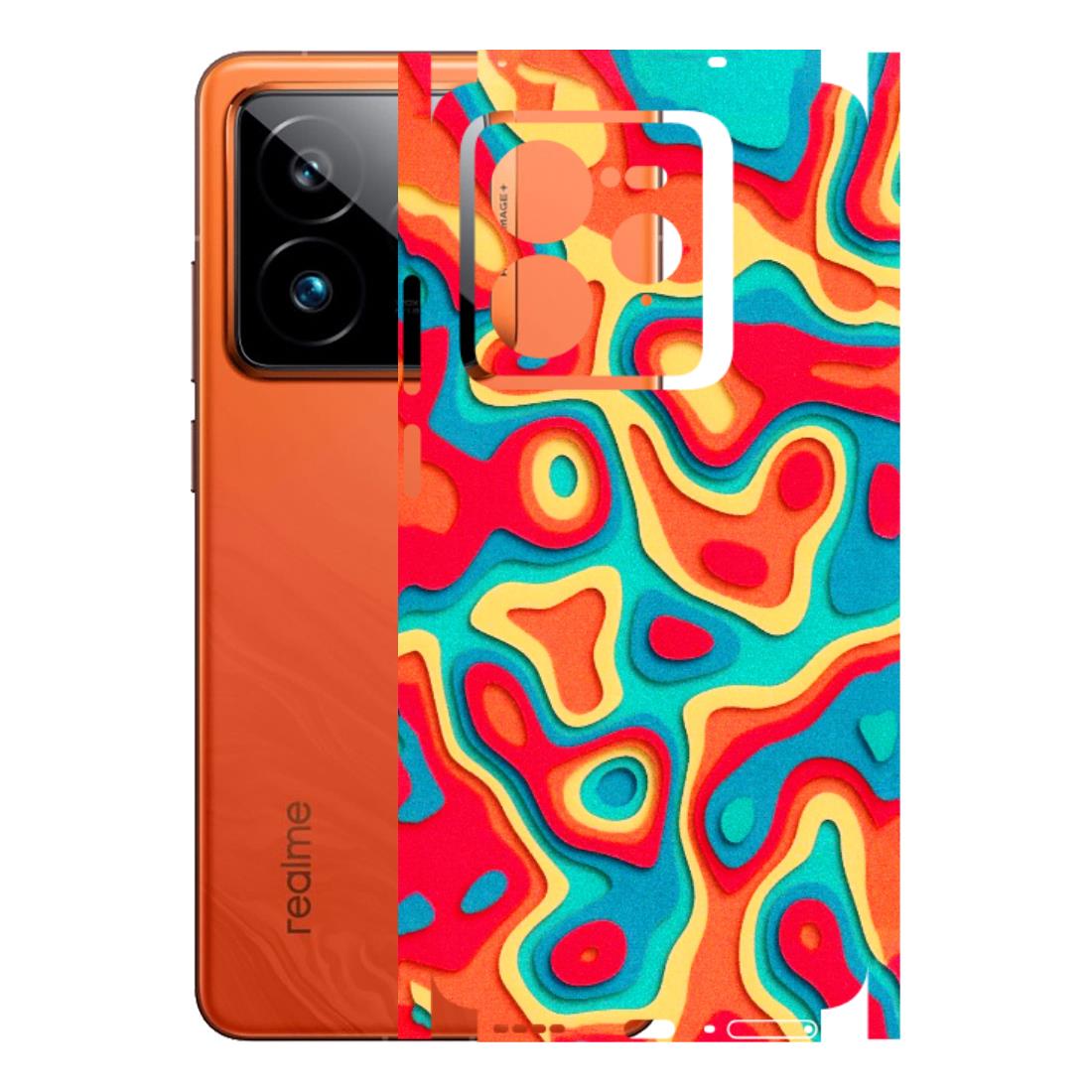 Realme Phone Skins (All Models) - Abstract Swirl - 3D Embossed Finish (L-150) Realme GT7 Pro 5G