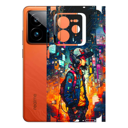 Realme Phone Skins (All Models) - Street Anime Guy - 3D Embossed Finish (L-158) Realme GT7 Pro 5G
