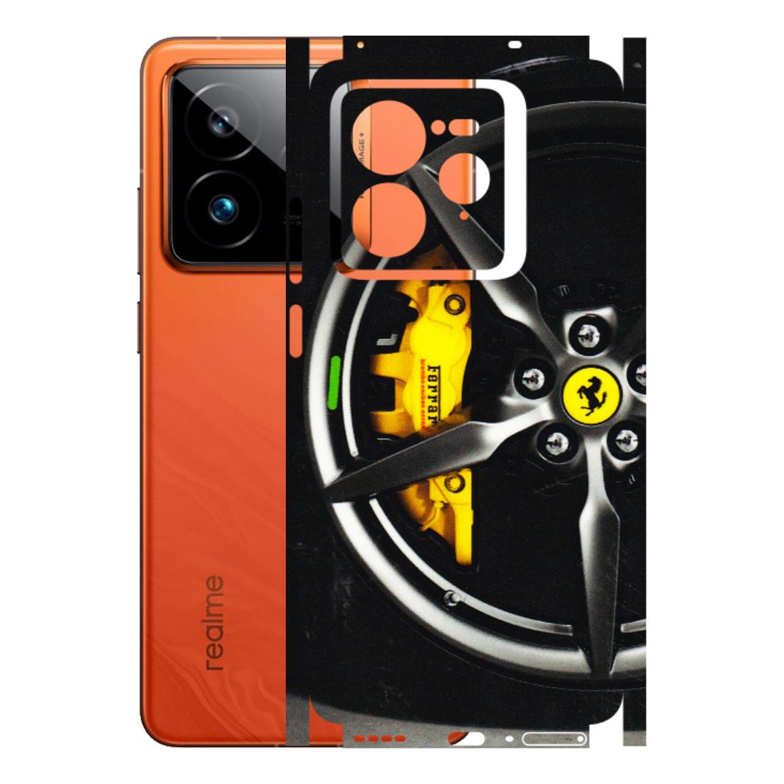 Realme Phone Skins (All Models) - Ferrari Wheel Alloy - 3D Embossed Finish (L-173) Realme GT7 Pro 5G