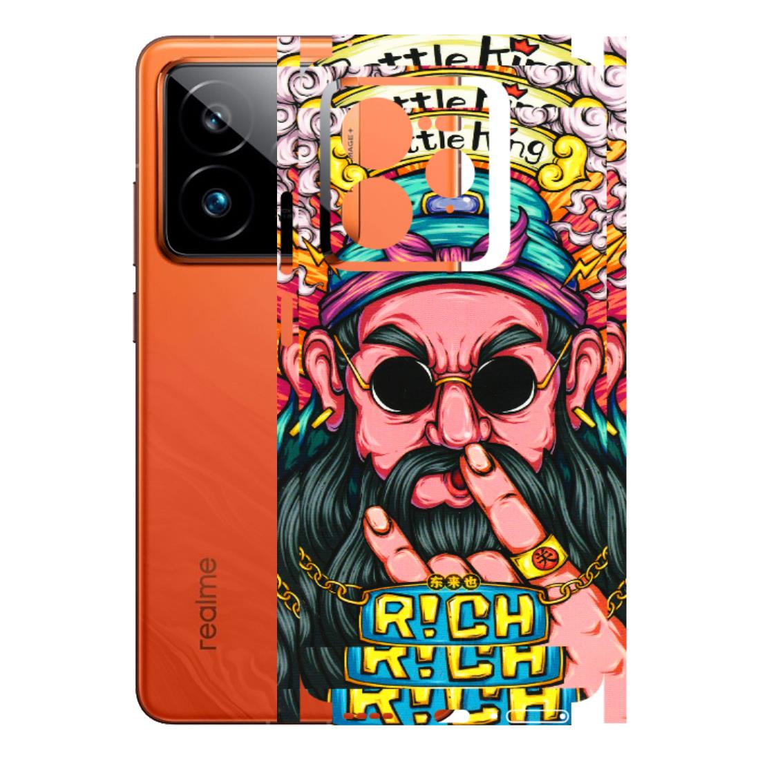 Realme Phone Skins (All Models) - Battle King Dude Face - 3D Embossed Finish (L-178) Realme GT7 Pro 5G