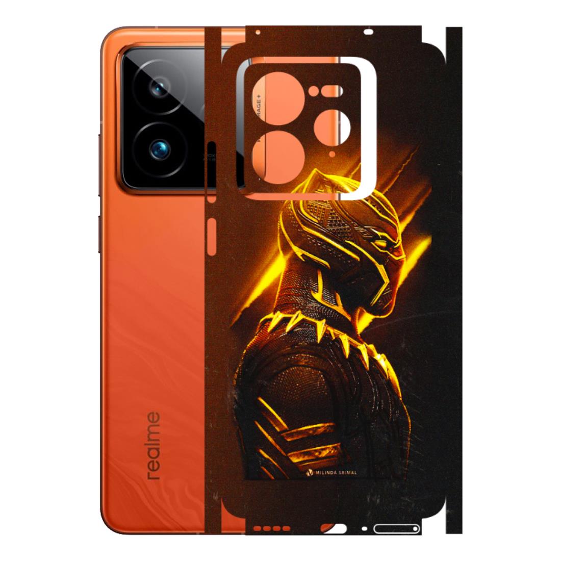 Realme Phone Skins (All Models) - Gold Black Panther - 3D Embossed Finish (L-181) Realme GT7 Pro 5G