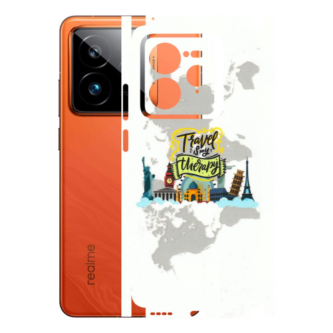 Realme Phone Skins (All Models) - Travel Therapy - 3D Embossed Finish (L-199) Realme GT7 Pro 5G