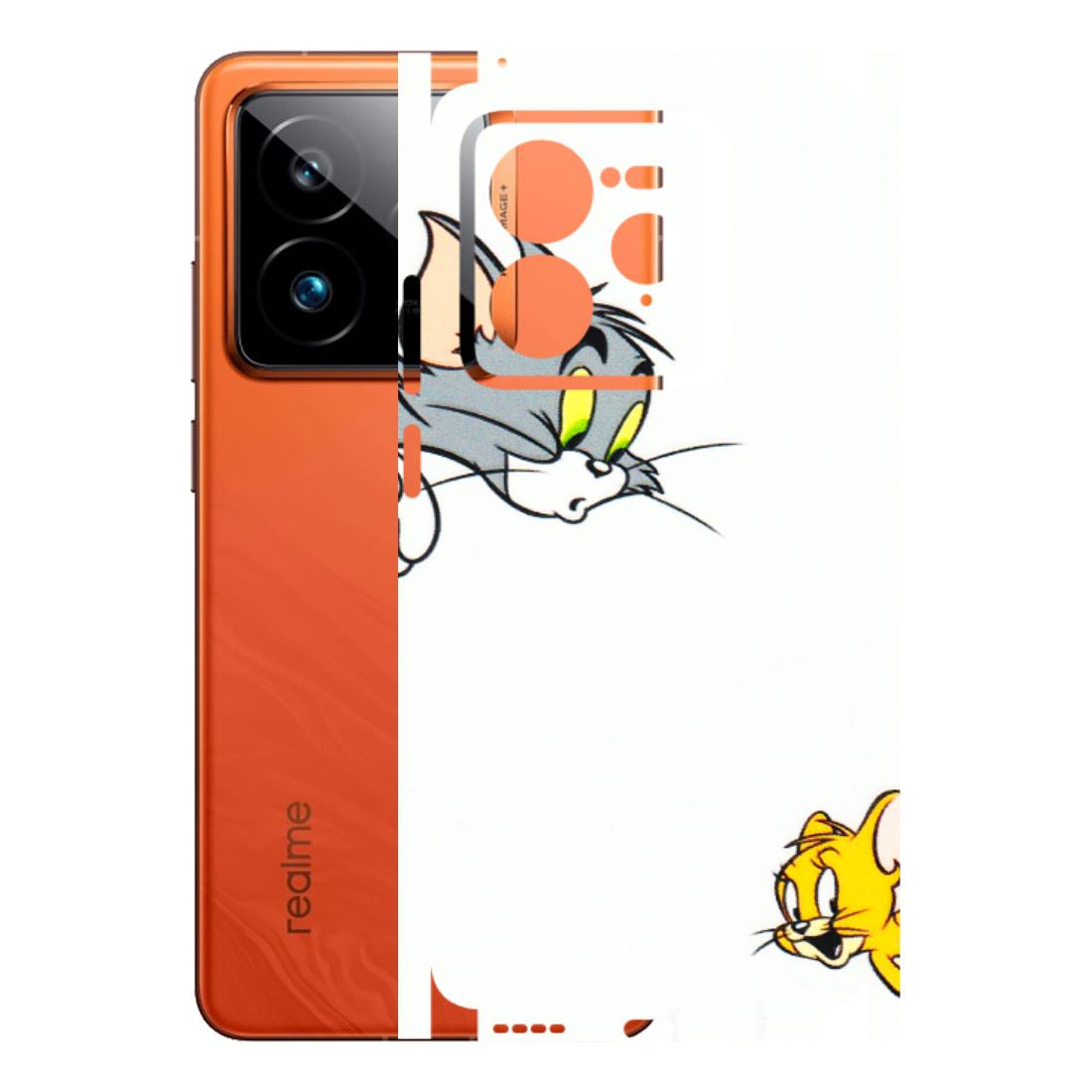 Realme Phone Skins (All Models) - Cute Tom And Jerry - 3D Embossed Finish (L-220) Realme GT7 Pro 5G