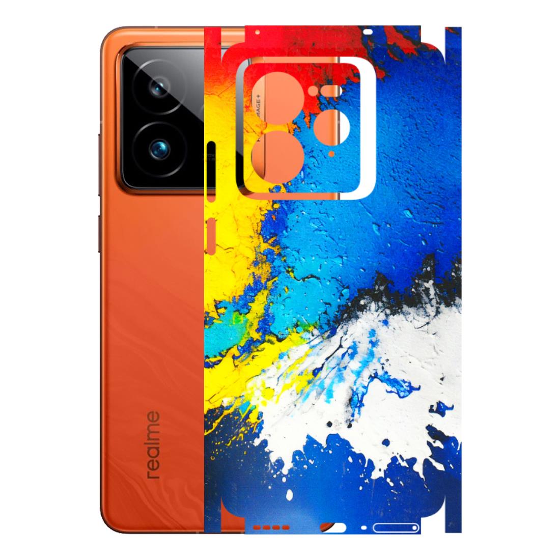 Realme Phone Skins (All Models) - Acrylic Paint Spill - 3D Embossed Finish (L-229) Realme GT7 Pro 5G