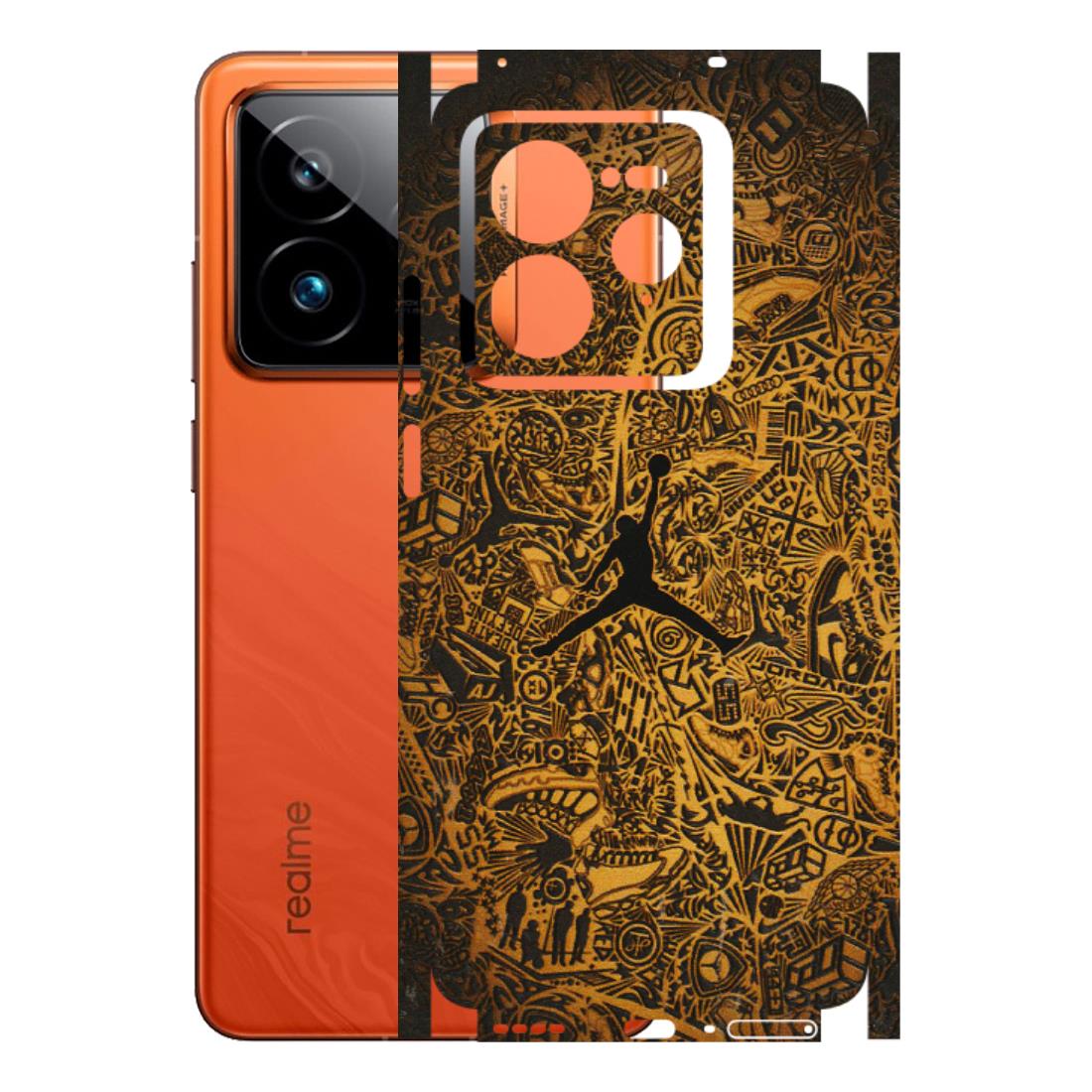Realme Phone Skins (All Models) - Premium Gold Basketball Player - 3D Embossed Finish (L-236) Realme GT7 Pro 5G