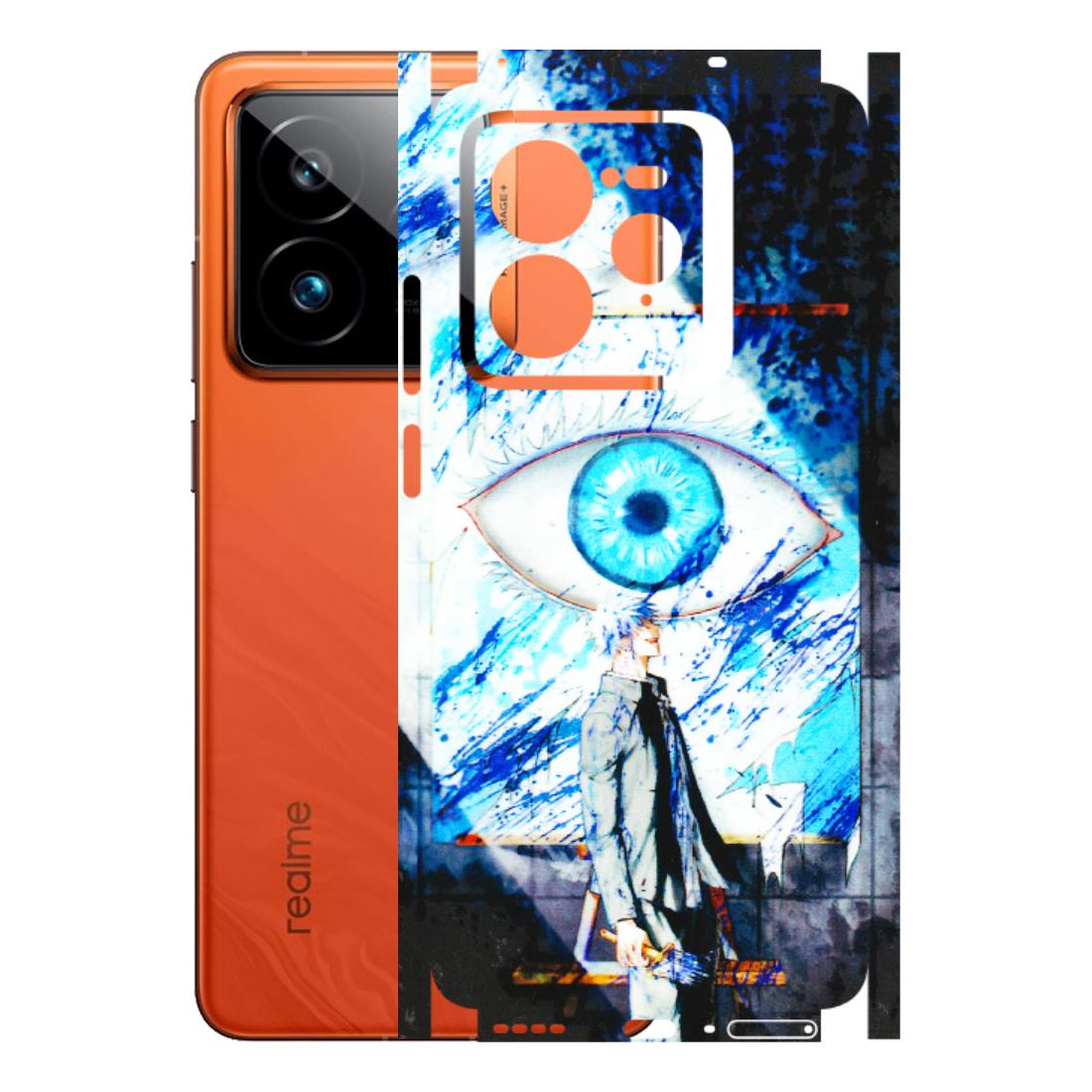 Realme Phone Skins (All Models) - Gojo Satoru evil eye - 3D Embossed Finish (L-239) Realme GT7 Pro 5G