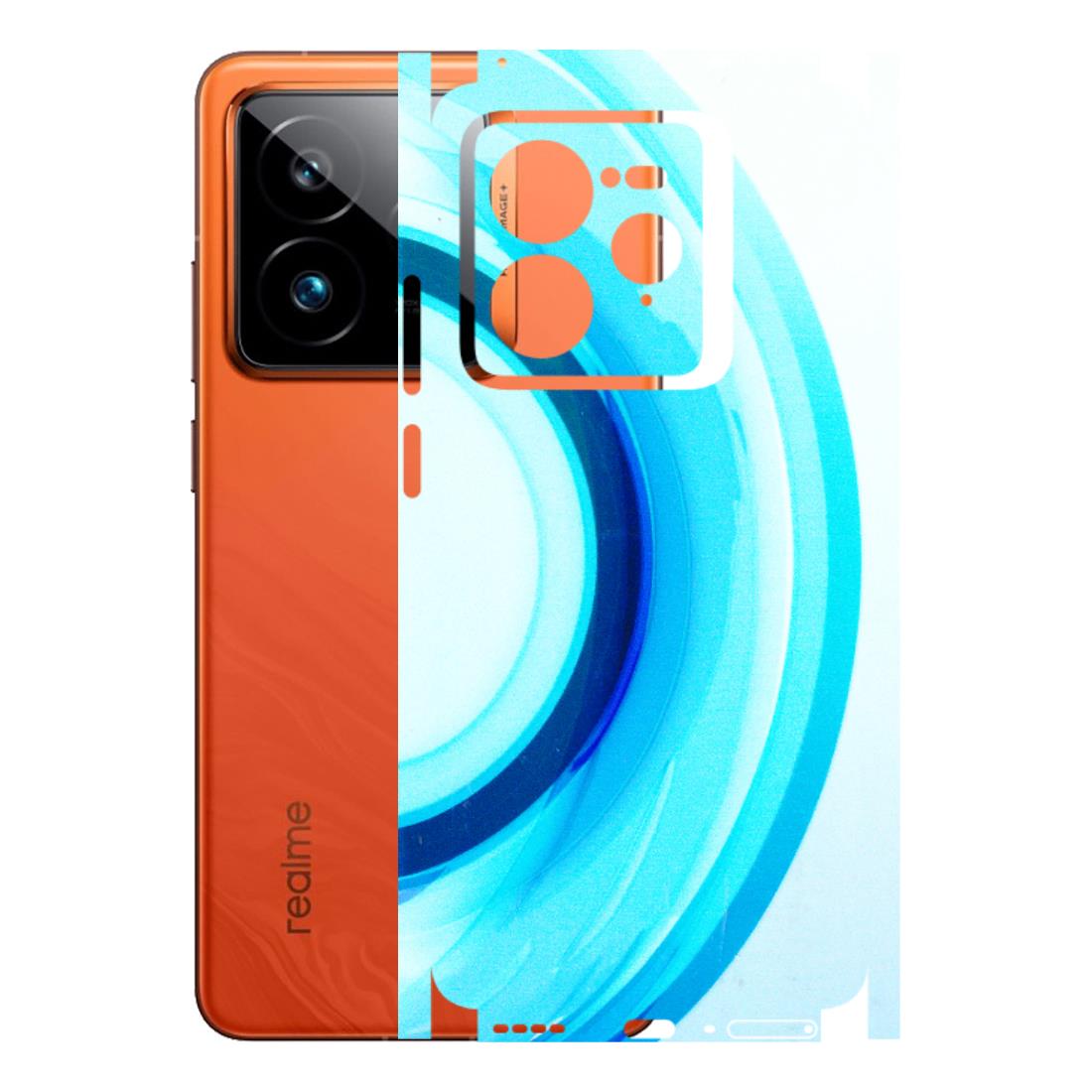 Realme Phone Skins (All Models) - The Blue Curve - 3D Embossed Finish (L-244) Realme GT7 Pro 5G