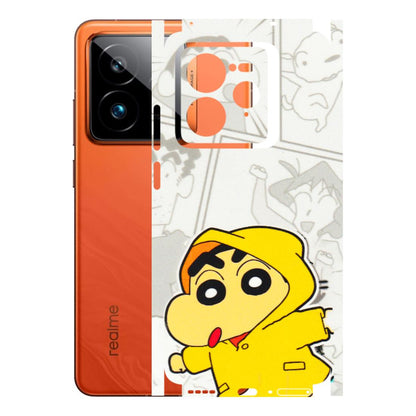 Realme Phone Skins (All Models) - Yellow Shinchan Comic - 3D Embossed Finish (L-246) Realme GT7 Pro 5G