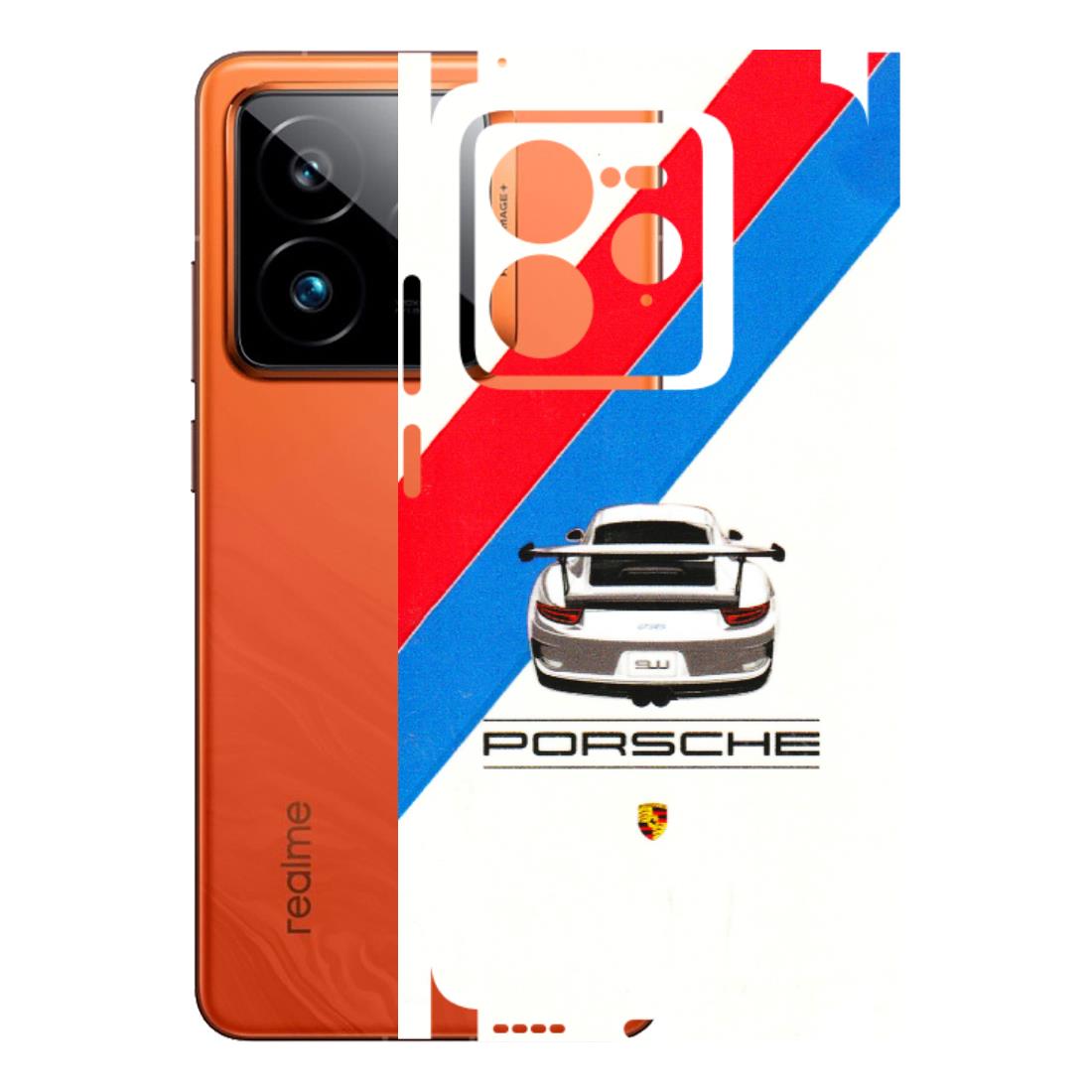 Realme Phone Skins (All Models) - Porche Car Sober Logo - 3D Embossed Finish (L-248) Realme GT7 Pro 5G