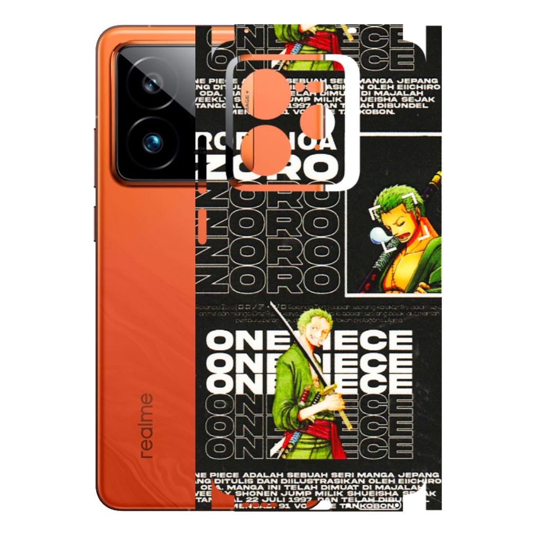 Realme Phone Skins (All Models) - One Piece Zoro - 3D Embossed Finish (L-250) Realme GT7 Pro 5G
