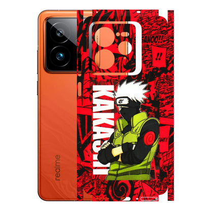 Realme Phone Skins (All Models) - Kakashi Red Anime - 3D Embossed Finish (L-251) Realme GT7 Pro 5G