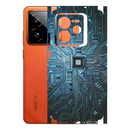 Realme Phone Skins (All Models) - Original Circuit - 3D Embossed Finish (L-267) Realme GT7 Pro 5G