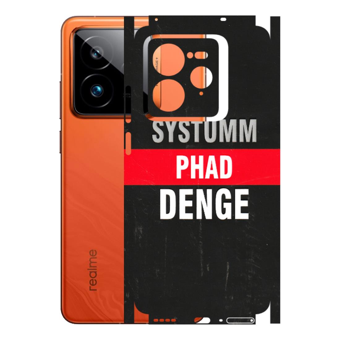 Realme Phone Skins (All Models) - Systumm Phad Denge - 3D Embossed Finish (L-278) Realme GT7 Pro 5G