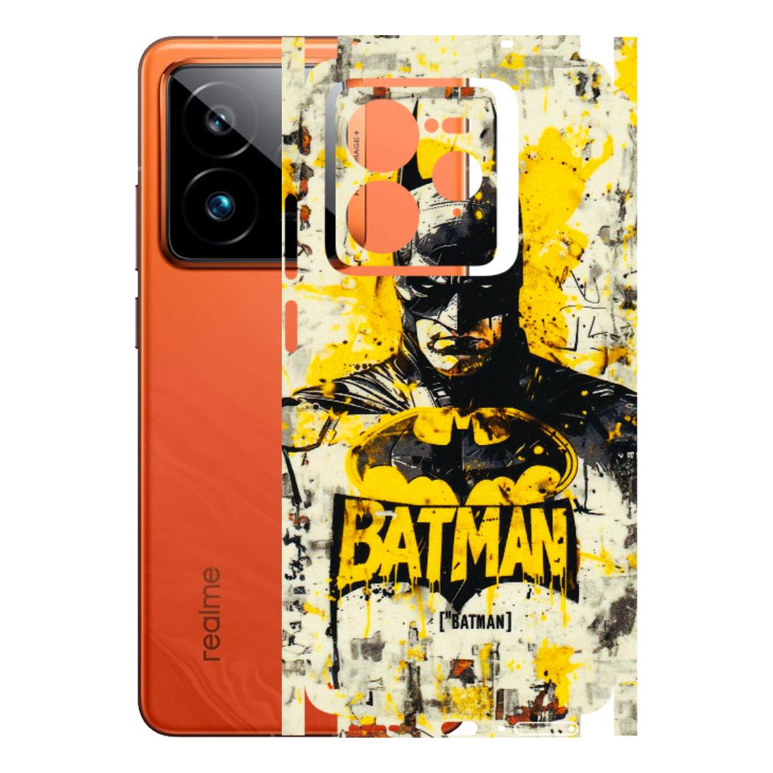 Realme Phone Skins (All Models) - Batman Yellow BT - 3D Embossed Finish (L-304) Realme GT7 Pro 5G