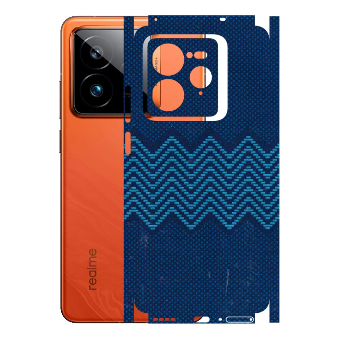 Realme Phone Skins (All Models) - Blue Sober Waves - 3D Embossed Finish (L-306) Realme GT7 Pro 5G