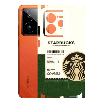 Realme Phone Skins (All Models) - Starbucks Barcode - 3D Embossed Finish (L-308) Realme GT7 Pro 5G