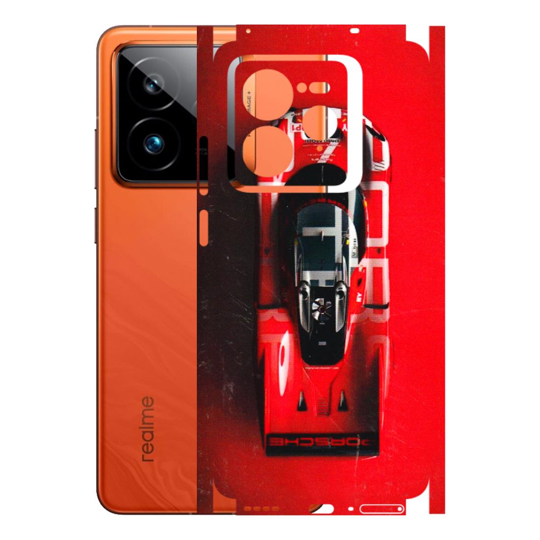 Realme Phone Skins (All Models) - Red Porsche Car Logo - 3D Embossed Finish (L-315) Realme GT7 Pro 5G