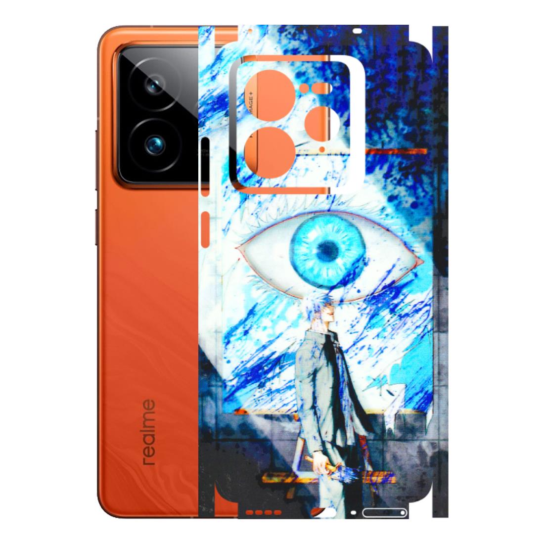 Realme Phone Skins (All Models) - Anime Sea Blue Eye - 3D Embossed Finish (L-318) Realme GT7 Pro 5G