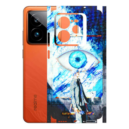 Realme Phone Skins (All Models) - Anime Sea Blue Eye - 3D Embossed Finish (L-318) Realme GT7 Pro 5G