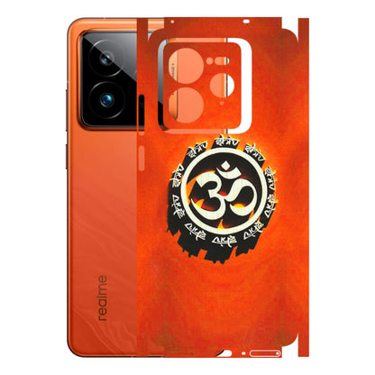 Realme Phone Skins (All Models) - Aum Shiv Orange - 3D Embossed Finish (L-32) Realme GT7 Pro 5G