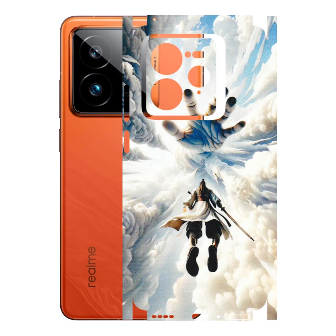 Realme Phone Skins (All Models) - Big Hand With Monkey King - 3D Embossed Finish (L-323) Realme GT7 Pro 5G