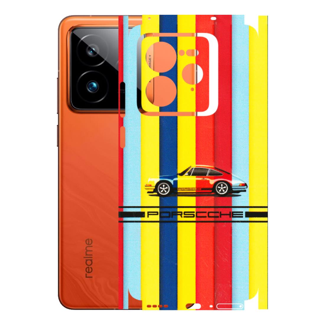 Realme Phone Skins (All Models) - Multicolour Porche - 3D Embossed Finish (L-39) Realme GT7 Pro 5G
