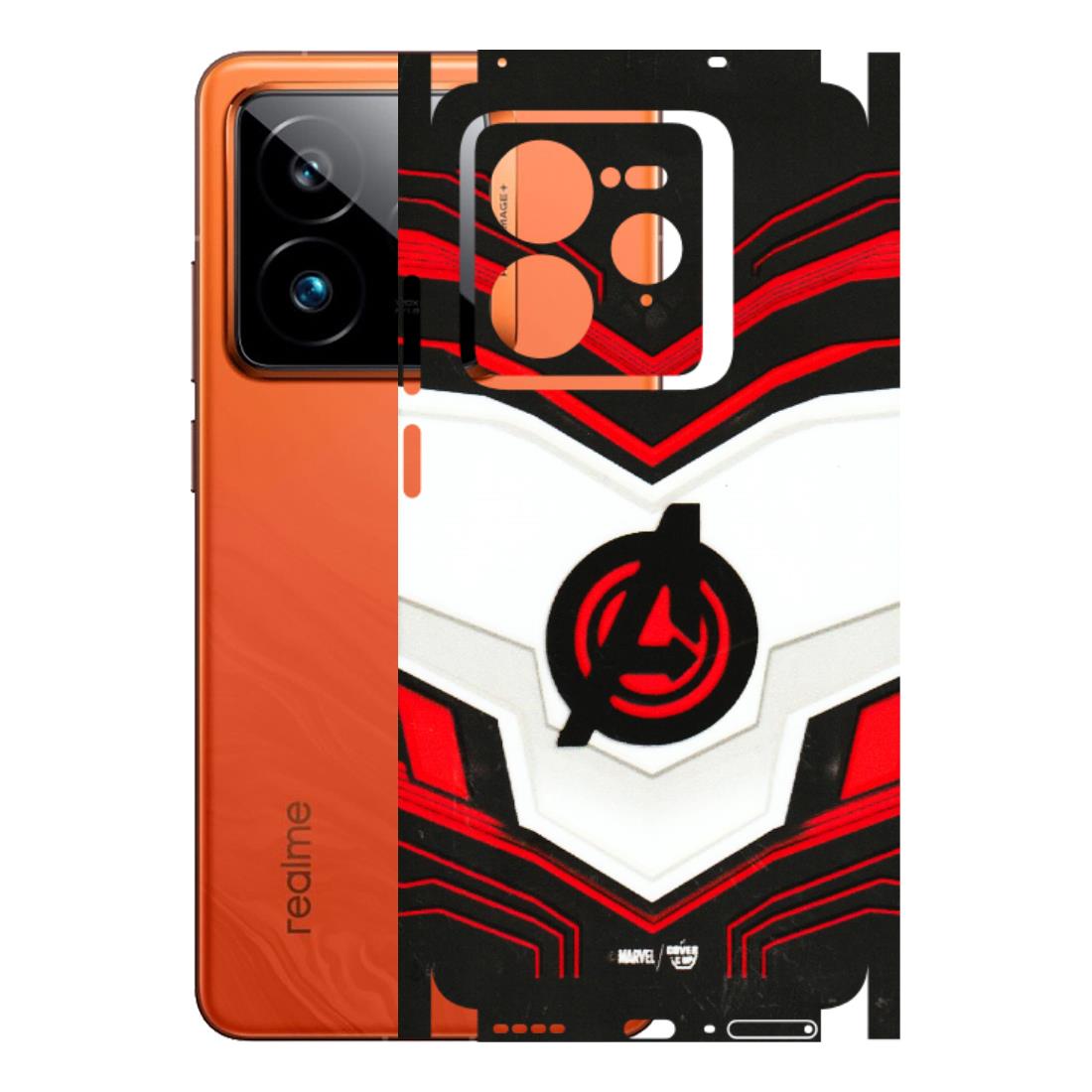 Realme Phone Skins (All Models) - Avengers Logo - 3D Embossed Finish (L-55) Realme GT7 Pro 5G