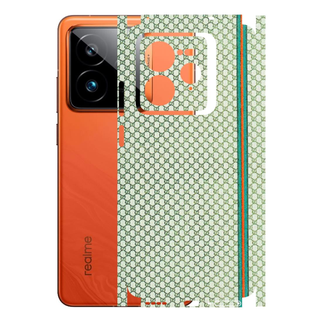 Realme Phone Skins (All Models) - Gucci Fabric Pattern - 3D Embossed Finish (L-73) Realme GT7 Pro 5G