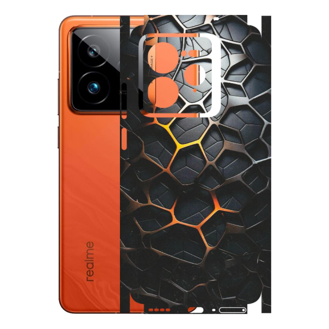 Realme Phone Skins (All Models) - New Abstract Graphite Tiles - Matte Finish (M-130) Realme GT7 Pro 5G