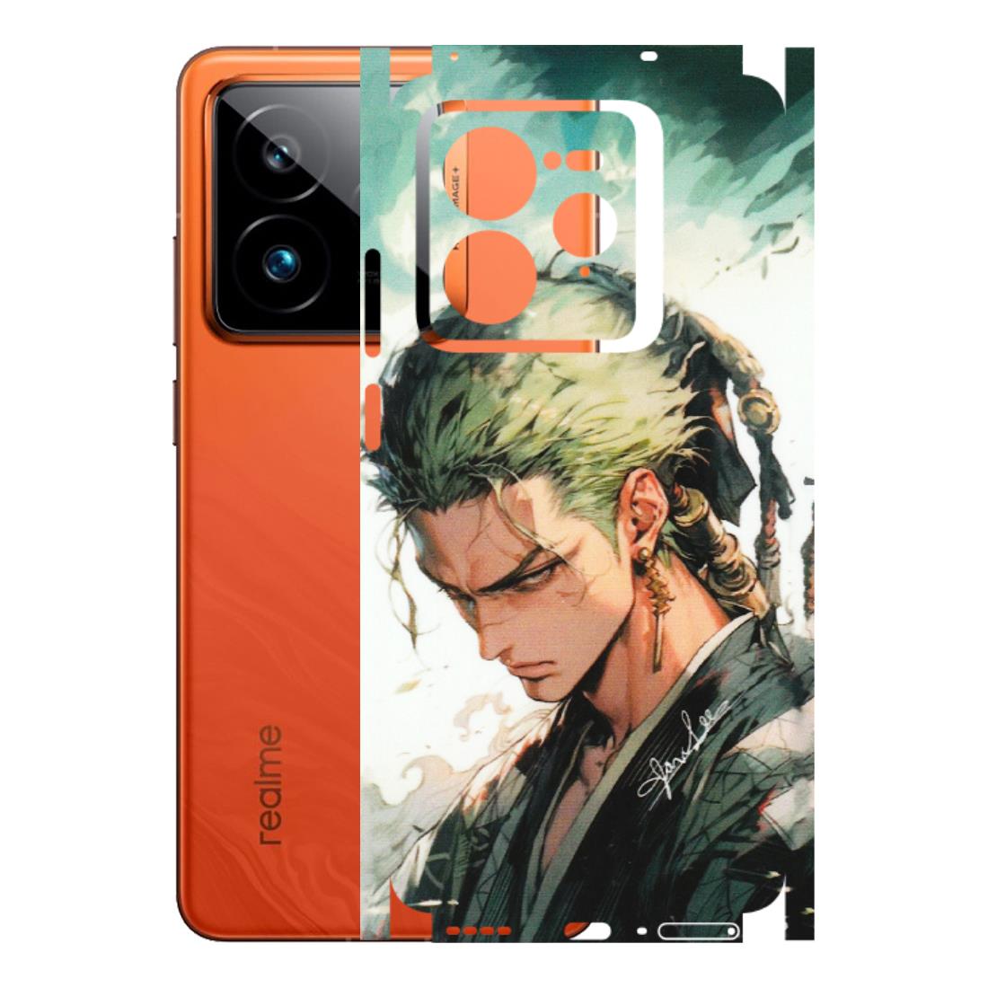 Realme Phone Skins (All Models) - New Roronoa Zoro One Picece Anime - Matte Finish (M-140) Realme GT7 Pro 5G